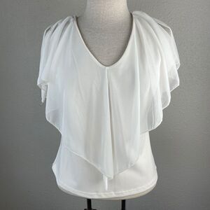 NWT JW White Tank Top Style Blouse Size M